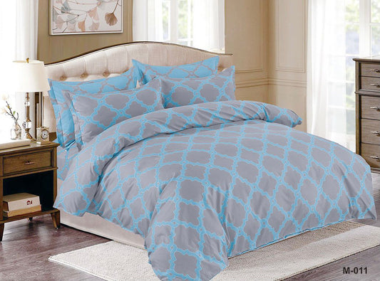 Printing design king size duvet cover set 6pcs