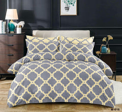 Printing design king size duvet cover set 6pcs